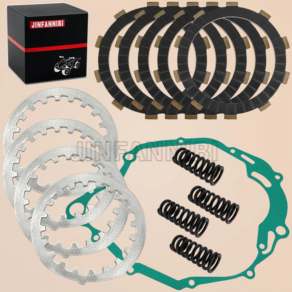 Placas de acero de fricción de embrague con kit de junta para Yamaha TW200 Trailway 1987-2021 Foto 2 de 4