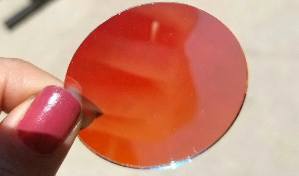 Filtro de color de 50 mm para focos - Lente de vidrio dicroico rojo Foto 4 de 4