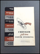 1952 Chrysler Power Steering Vintage Car Sales Brochure