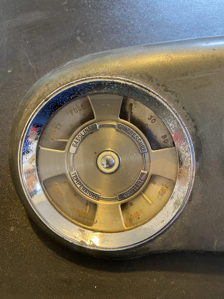 Velocímetro Lincoln Cosmopolitan 49 calibre interior racimo, reloj vintage Foto 4 de 4