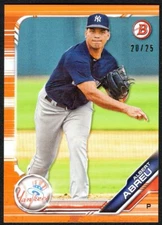2019 Bowman Paper Albert Abreu Orange SSP /25 RC