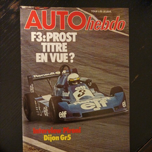 AUTO HEBDO 161 1979 ALFA 6 DIDIER PIRONI zolder f3 prost safari rally 1979