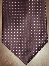 Calvin Klein Collection Purple Gray Black 100% Silk Men’s Neck Tie Made In Usa