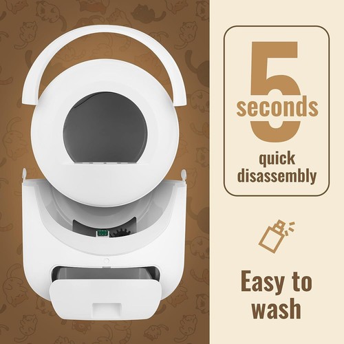 Self-Cleaning Cat Litter Box Automatic APP Control Odor Remove Safety Protection - Picture 10 of 12