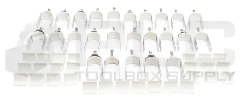 LOT OF 25 NEW 34-40 PIPE TUBE CONDUIT SUPPORT FITTING CLAMPS W/28 34-40 SUPPORTS