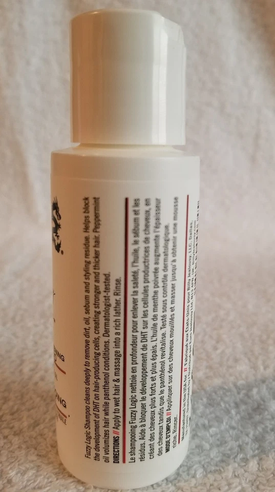 Billy Jealousy FUZZY LOGIC Champú Fortalecedor del Cabello Pantenol 2 oz/60 ml Nuevo Foto 2 de 4