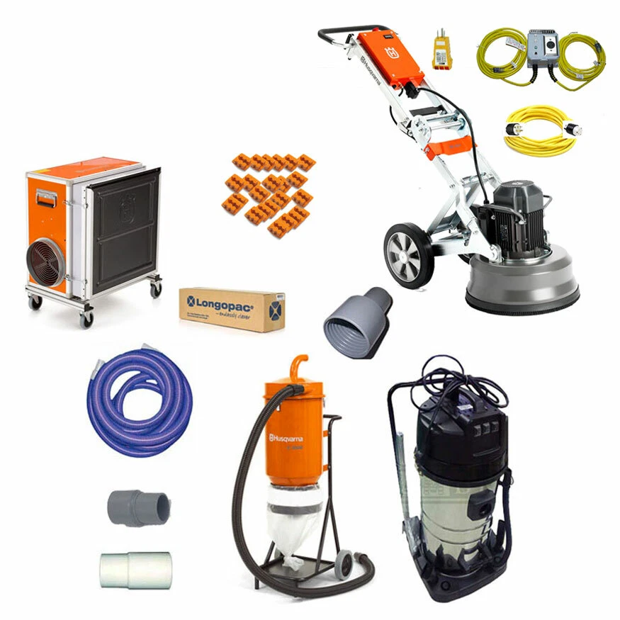 Husqvarna PG450 Concrete Floor Grinder Power Supply Bundle and
