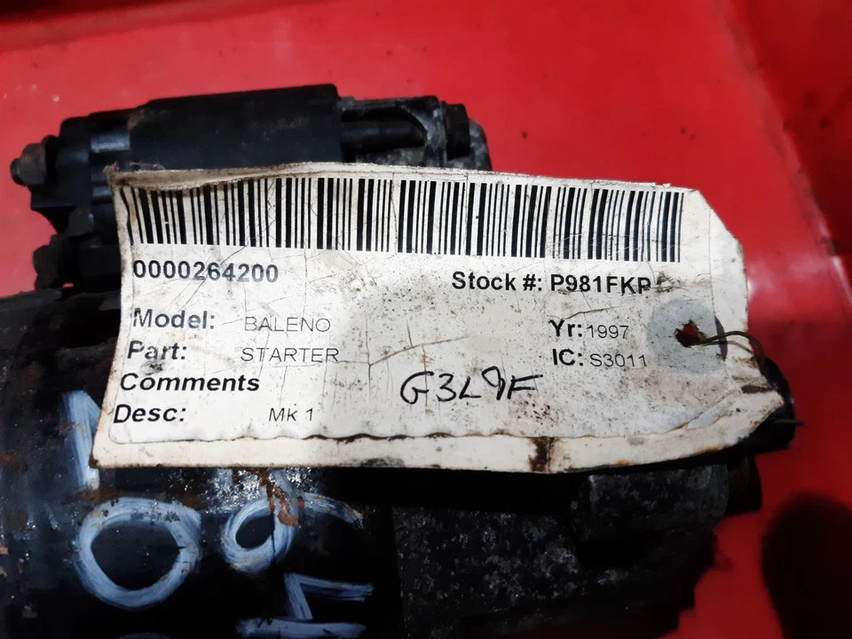  SUZUKI BALENO Starter Motor  1997 - Image 4 of 4