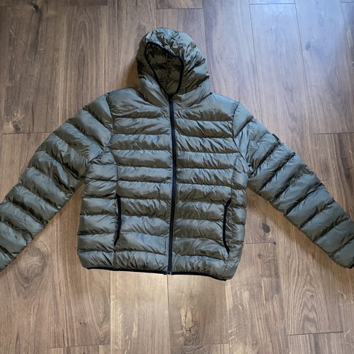 Hooded Jacket Khaki Mens Size 