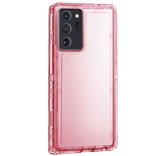 For Samsung Galaxy Note 20 Ultra 5G Case Shockproof Hard Phone Cover Clear/Pink - Photo 2 sur 24