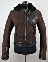 G-STAR Raw Pilot Relax Jacket Women Shearling Pilot Sherpa Lederjacke Gr.S Neu