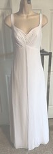 Modern Maid Wedding Bride gown dress white chiffon empire aline embellish bust 8