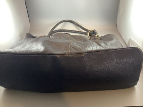 CATERINA LUCCHI italienische Lederhandtasche große Hobo-Tasche Geldbörse dunkelbraune Geldbörse - Bild 5 von 12