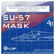 Galaxy C48026 1/48 Su-57 Fighter Canopy Wheels Flexible Mask for Zvezda 4824
