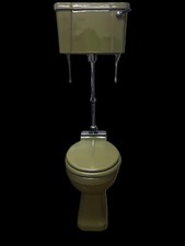 Avocado Art Deco Medium Level Toilet