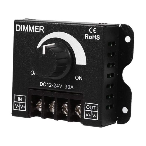 DC 12V-24V 30A LED Switch Dimmer Controller Manual Operation For Strip Lights - Picture 3 of 10