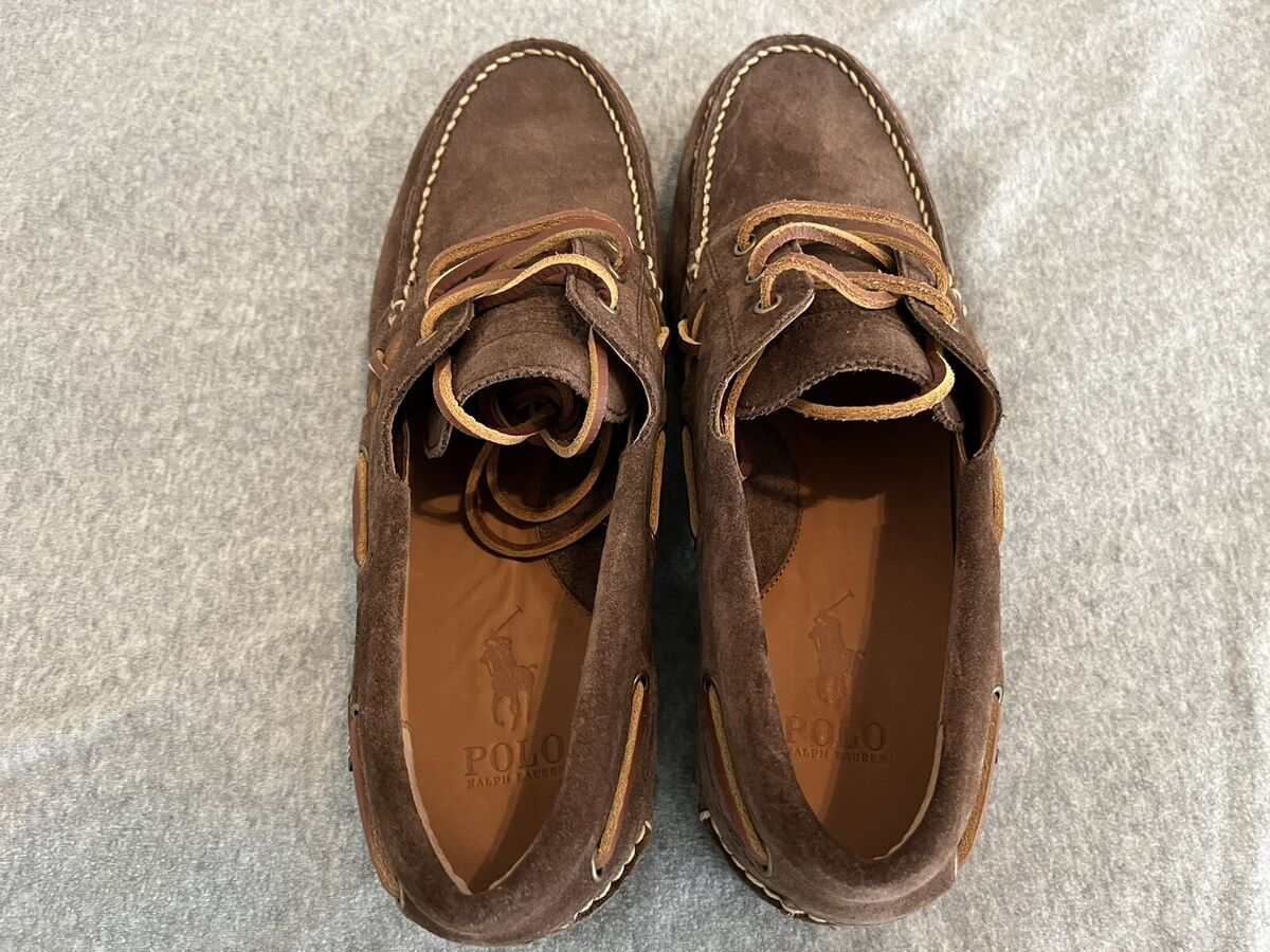 New Polo Country Ralph Lauren Ranger Deck Suede Leather Boat New Polo Country Ralph Lauren Ranger Deck Suede Leather Boat