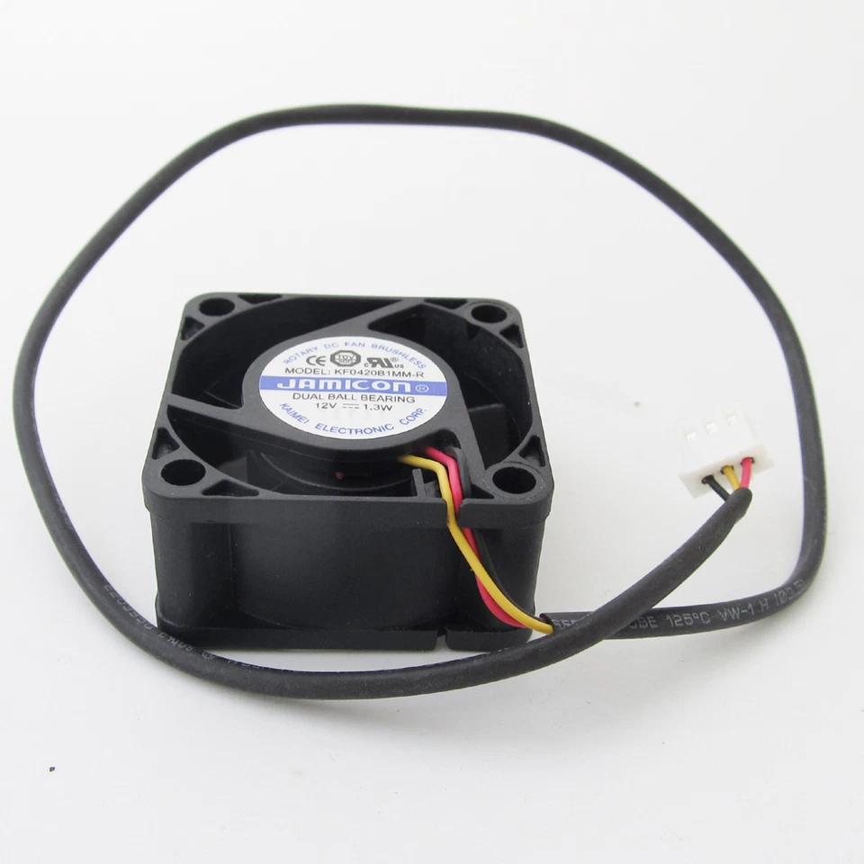1pc JAMICON DC Cooling Fan KF0420B1MM-R 40x40x20mm 4020 12V 1.3W 3pin Connector - Image 4 of 4
