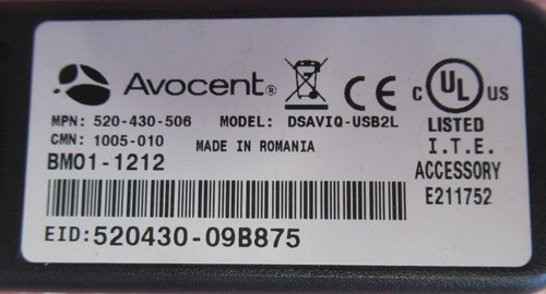 Avocent DSAVIQ-USB2L 520-430-506 KVM Virtual Media Interface Module VGA USB RJ45 - Afbeelding 5 van 5
