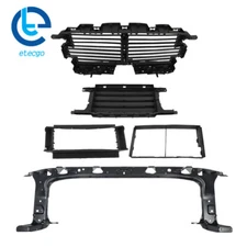 For Ford F-150 18-20 Front Upper&Lower Grille Air Shutter Radiator Support Panel