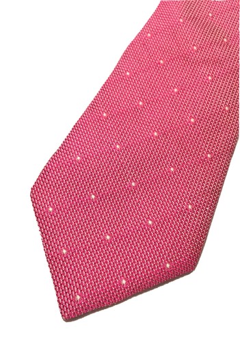 Charles Tyrwhitt Pink Geometric Polka-Dot Luxury Men Necktie Hand Made Italy EUC - Picture 11 of 12