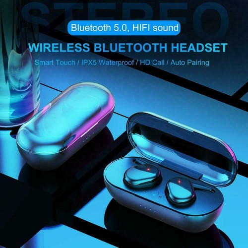 Earbuds Bluetooth-compatible 5.0 Mini Stereo Headset Wireless Blacksd U8L9 - Afbeelding 3 van 12