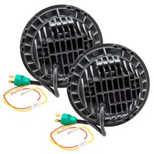 Oracle For 7in High Powered LED Headlights - NO HALO - Black Bezel