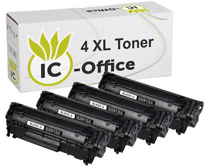 4 Toner XXL für HP Laserjet 1010 1015 1020 1022 3015 3020 3030 3050 Q2612A 12A