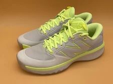 Sz 11 D Men / 12.5 Women New Balance Hesi Low Basketball Shoes Grey/Green Medium