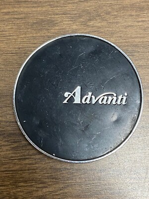 1 Used Advanti Racing Wheels Wheel Rim Chrome Black Hub Cover Center Cap #SPC997