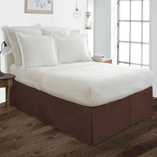 Solid Egyptian Cotton Awesome Drop Length 1 PC Bed Skirt AU Single Size - Foto 33 di 46