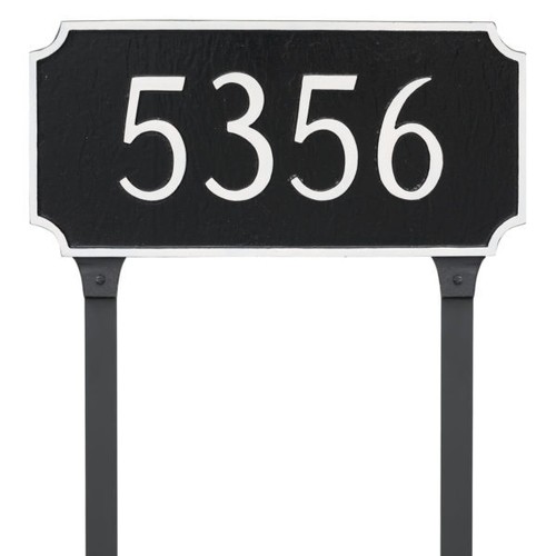 Princeton Address Plaque Lawn House Sign Numbers Wall Custom 7-1/4" x 15-3/4" - Afbeelding 10 van 14