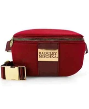 Badgley Mischka L71318 Sage Women's Red Scuba Belt Bag Fanny Pack