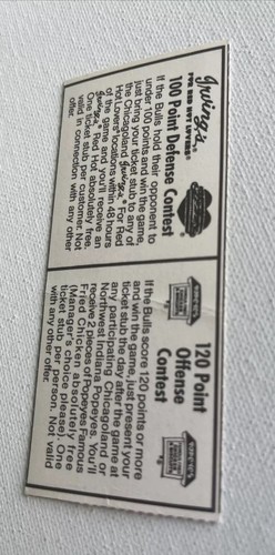 1988 Chicago Bulls Vs NY Knicks Ticket Stub Michael Jordan and Pippen Pictured - 第 12/16 張圖片
