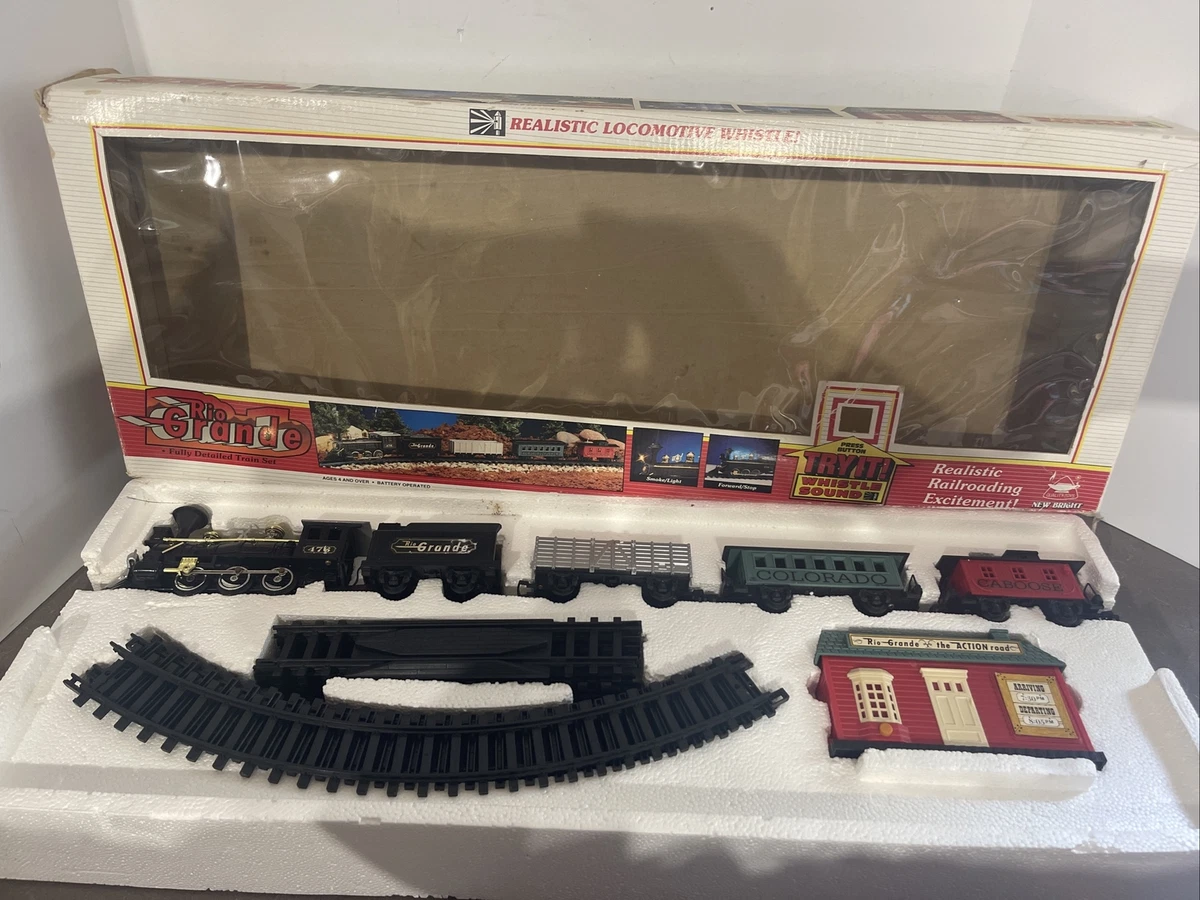 送料関税無料】 【レトロ】NEW BRIGHT RIO GRANDE TRAIN SET 鉄道模型