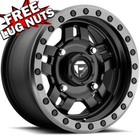 14 inch 14x7 Fuel Utv D557 Anza Black wheel rim 4x6.14 4x156 +38