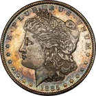 TONED 1885-O Morgan Silver Dollar MS60PL Prooflike NGC RARE COIN