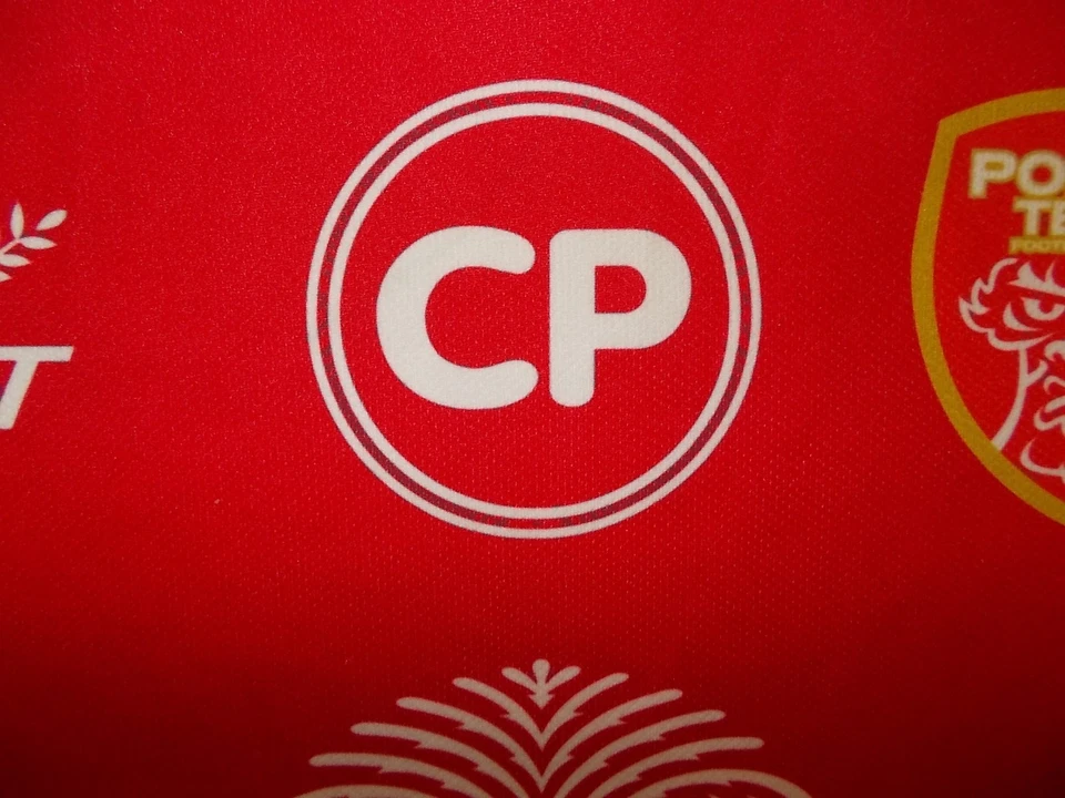 ¡Camisa POLICE TERO FC (L) FBT 2019 PERFECTA!!! Camiseta de casa TAILANDIA Rojo - Imagen 3 de 4