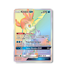 French Pokémon Card - Keldeo GX Rainbow 240/236 - Unified Minds on eBay