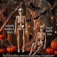 Halloween Decorations Hanging Small Skeletons: 2PCS 16Inches