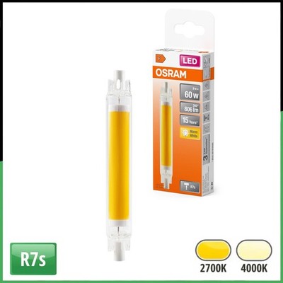 OSRAM LED Leuchtmittel R7s 8W (60W) 806lm Warmweiß / Neutralweiß 300° SLIM LINE
