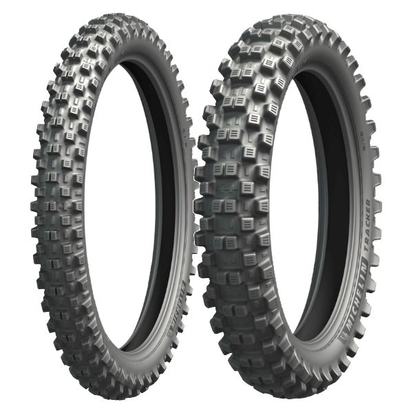 TYRE PAIR MICHELIN 90/90-21 54R + 140/80-18 70R TRACKER