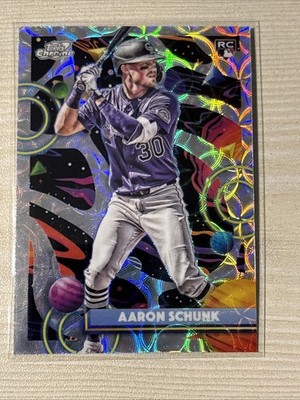2025 Topps Cosmic Chrome - Aaron Schunk #172 Nucleus Refractor (RC)