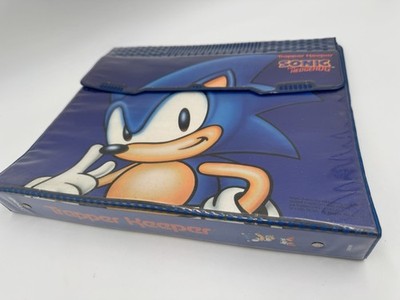 Vintage 1994 Mead Sonic the Hedgehog Blue Trapper Keeper Organizer Folder 