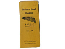 Illustrated Lionel Checklist 0 027 00 and Standard Gauge 1929 to 1971 Paperback