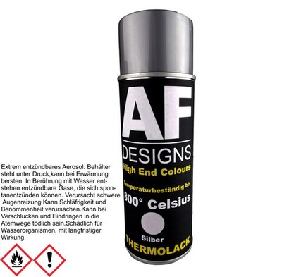 Thermolack Spray silber Spraydose Ofenlack Auspufflack Hitzebest. 800 °C 400ml