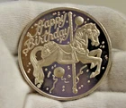 Vintage Happy Birthday 2 oz .999 Silver Round