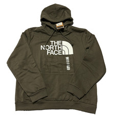 Felpa con cappuccio mezza cupola The North Face EVO uomo XL nuova verde talpa nuova con etichetta