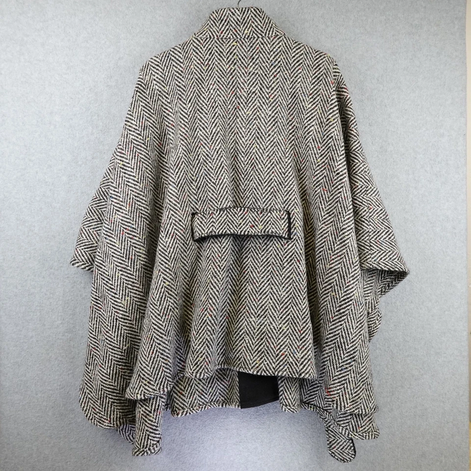 Jimmy Hourihan Traditional Pure Irish Wool Walking Cape Donegal Tweed Belted - Image 3 of 4