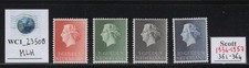 WC1_23508.NETHERLANDS. 1954-1957 QUEEN JULIANA set. Sc.361-364.MLH